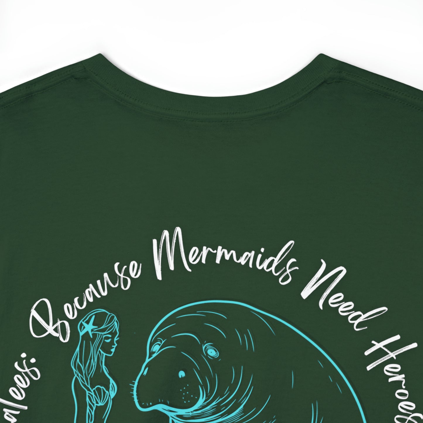 Manatees are Heroes Heavy Cotton Tee