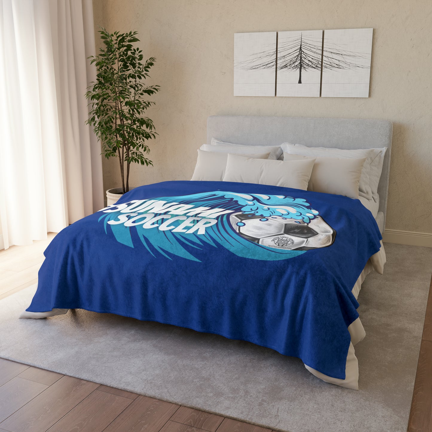 Tsunami Soccer Soft and Cozy Blanket