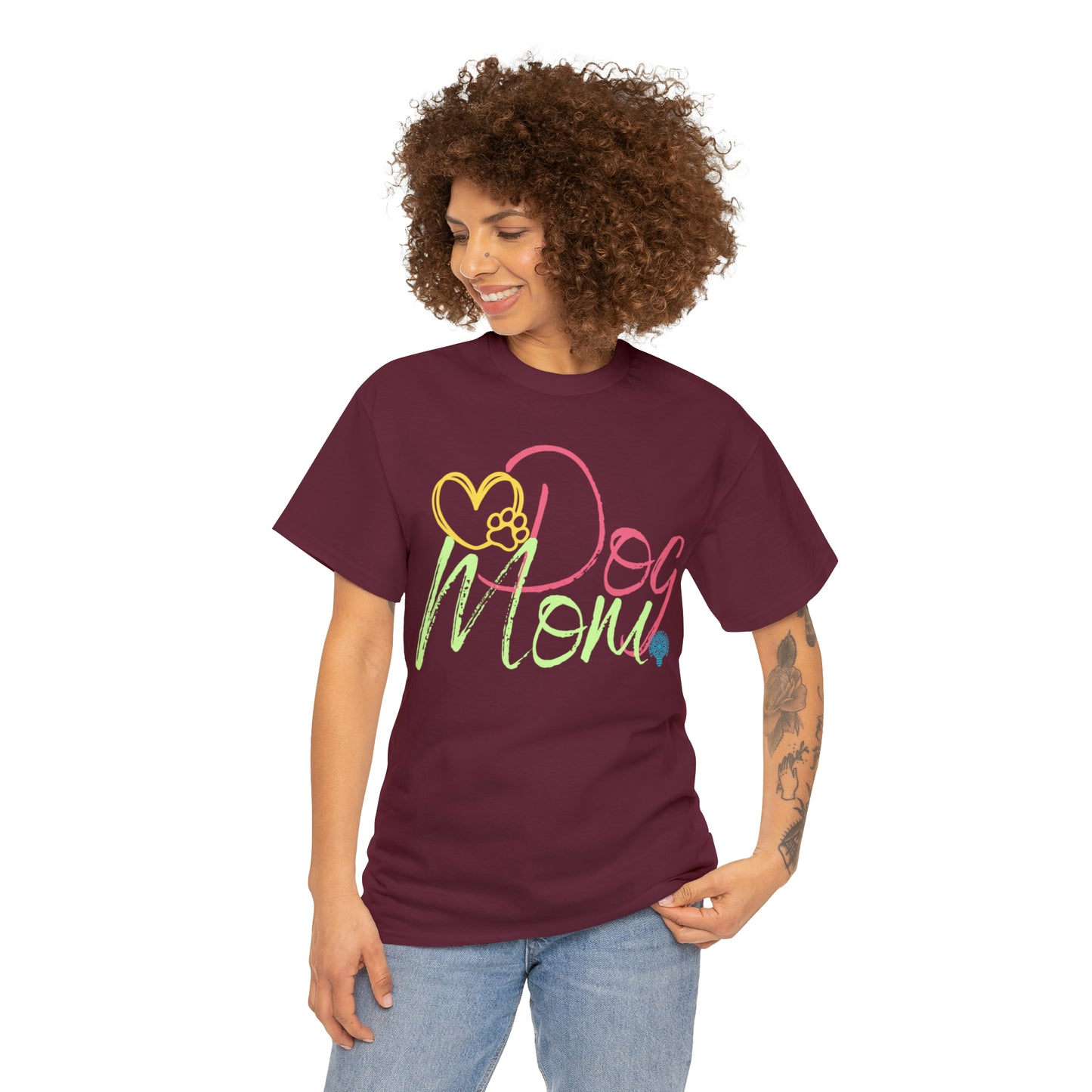 Dog Mom Woof Women's Cotton Tee