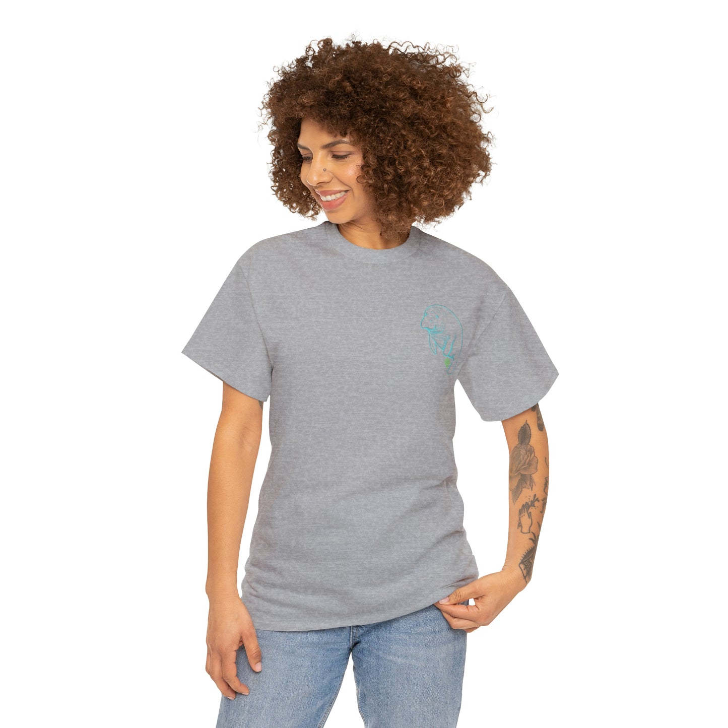 Manatees are Heroes Heavy Cotton Tee