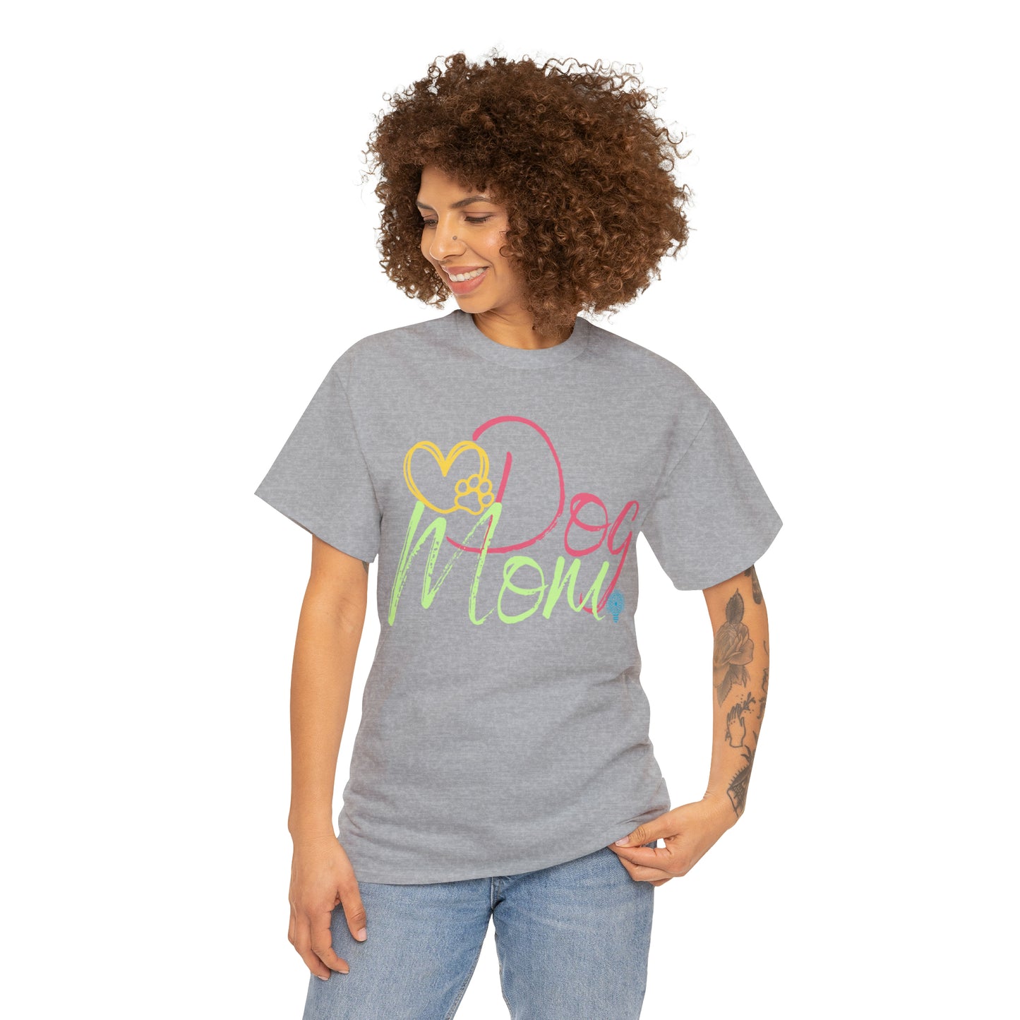 Dog Mom Woof Women's Cotton Tee