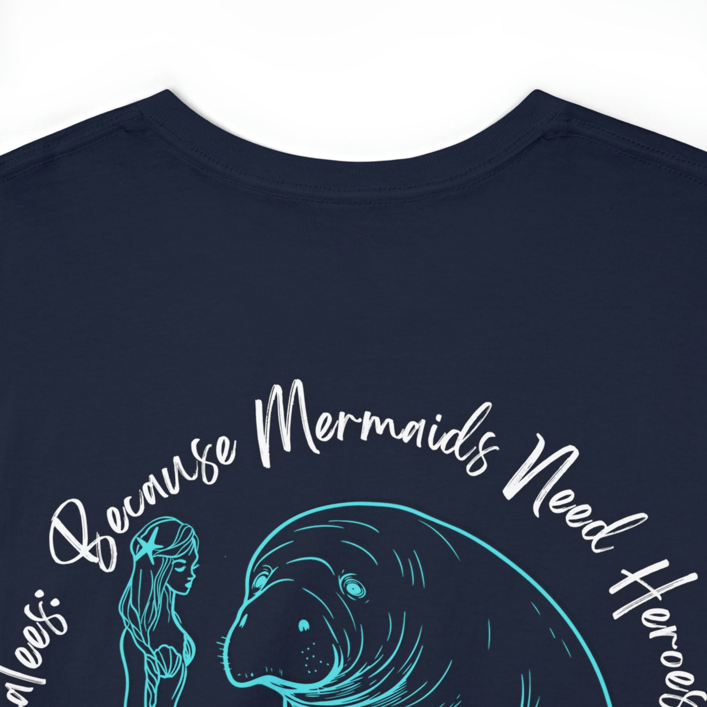 Manatees are Heroes Heavy Cotton Tee