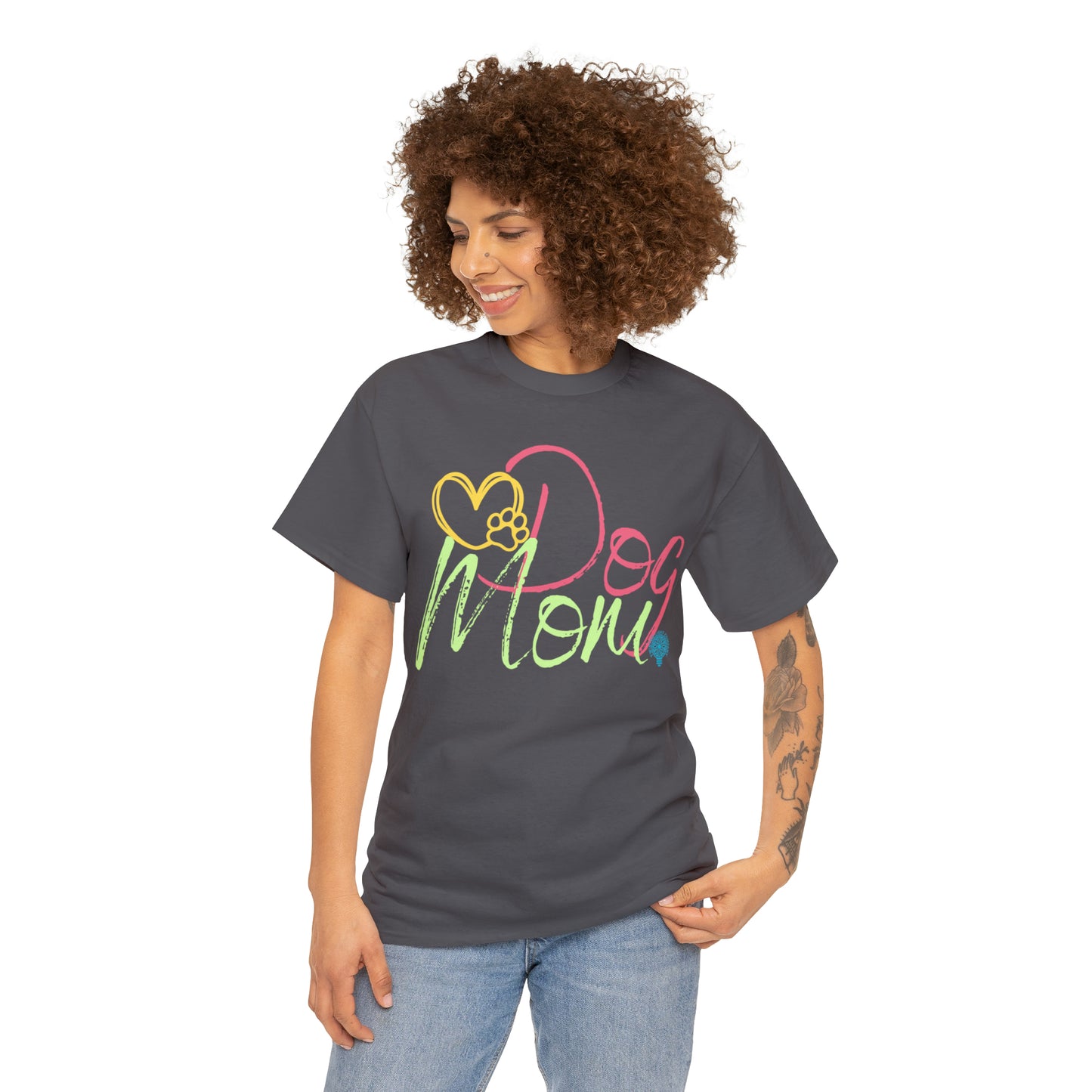 Dog Mom Woof Women's Cotton Tee