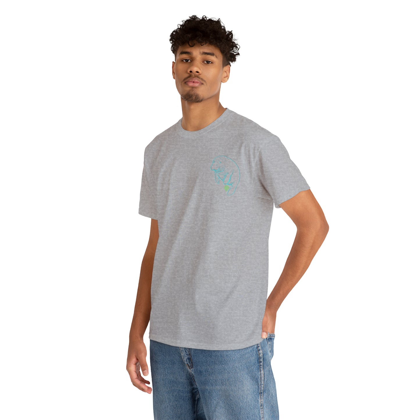 Manatees are Heroes Heavy Cotton Tee