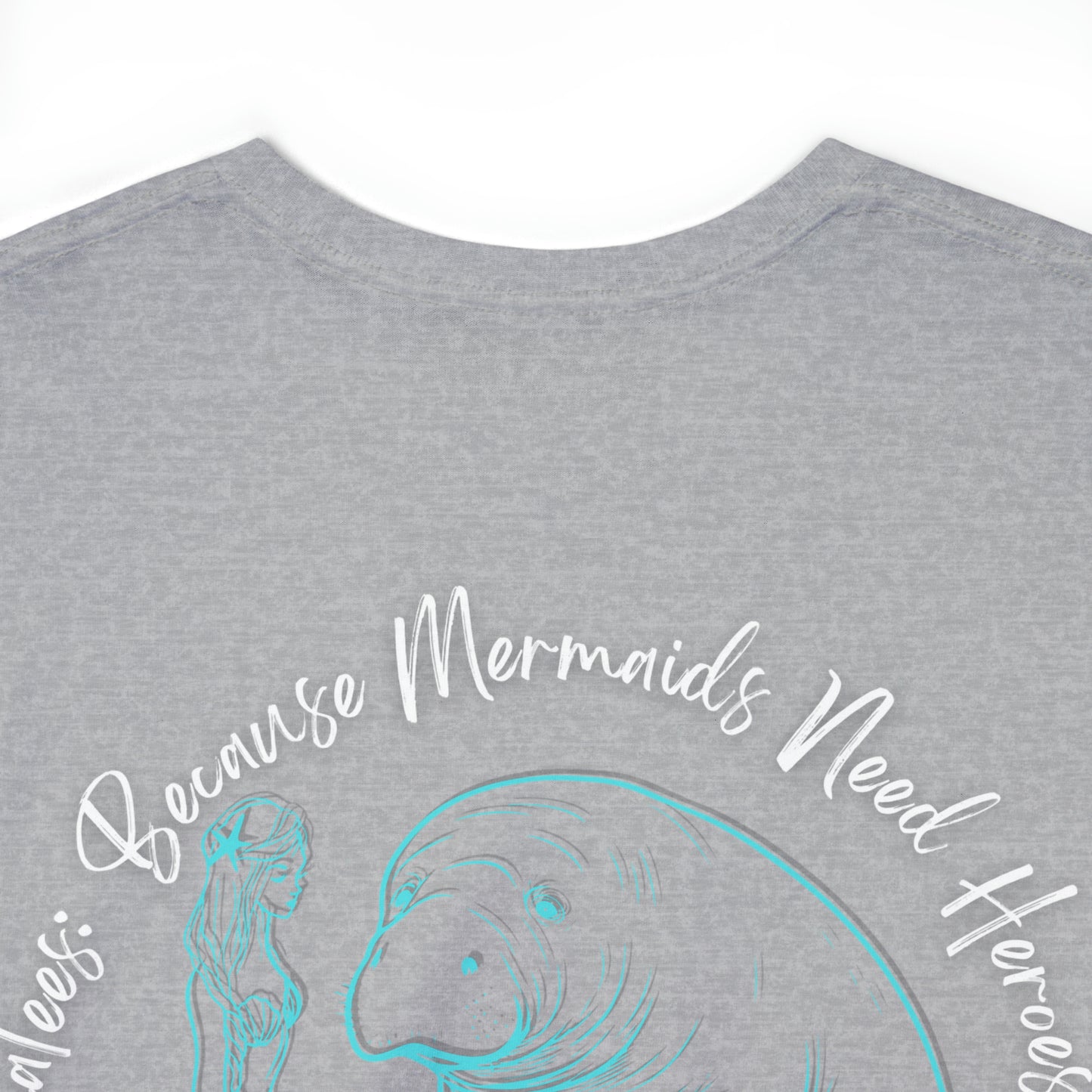 Manatees are Heroes Heavy Cotton Tee