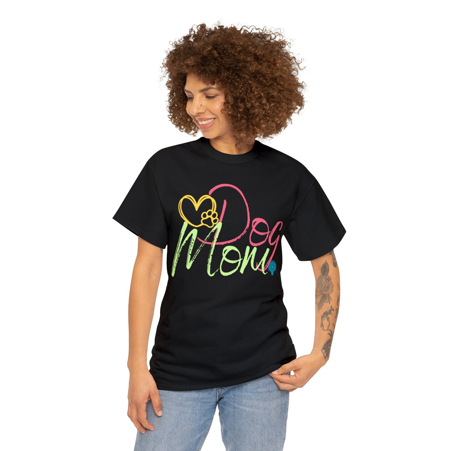 Dog Mom Woof Women's Cotton Tee