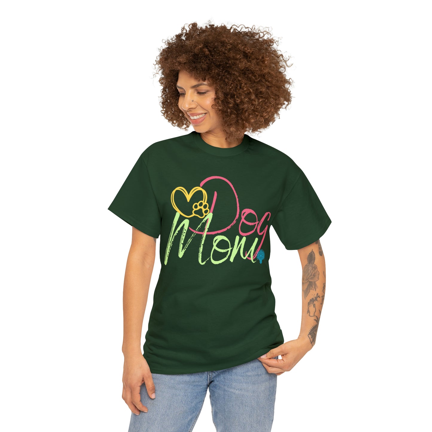 Dog Mom Woof Women's Cotton Tee