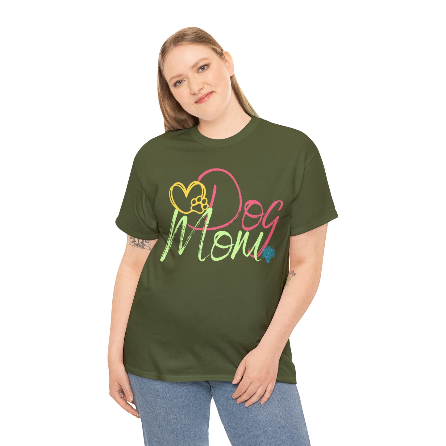 Dog Mom Woof Women's Cotton Tee