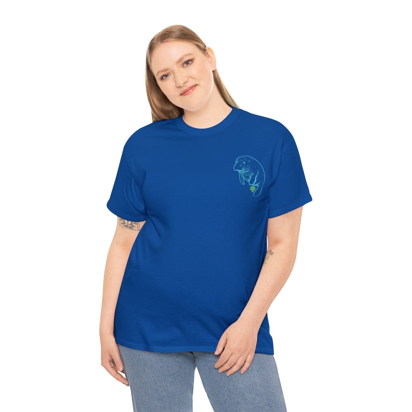 Manatees are Heroes Heavy Cotton Tee