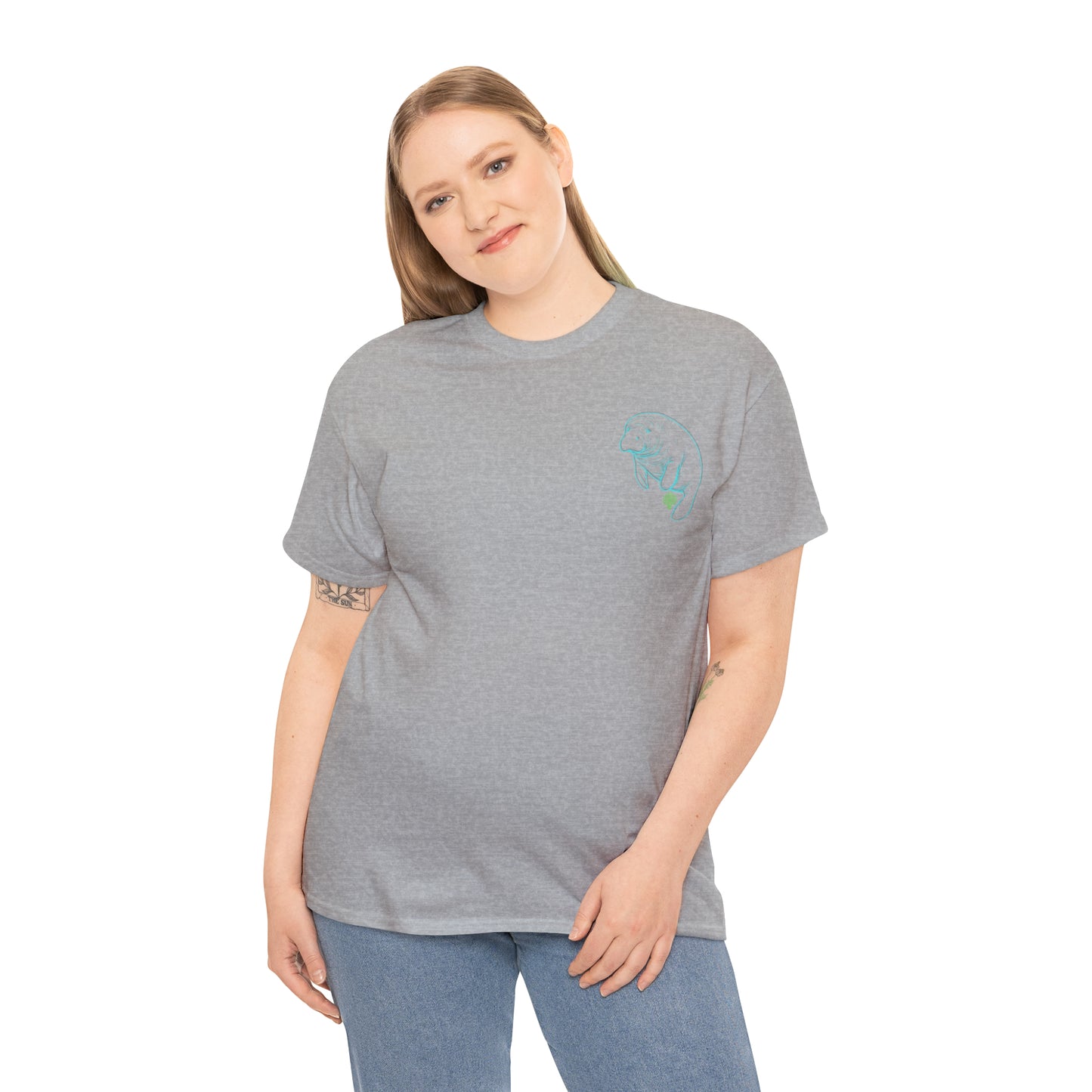 Manatees are Heroes Heavy Cotton Tee