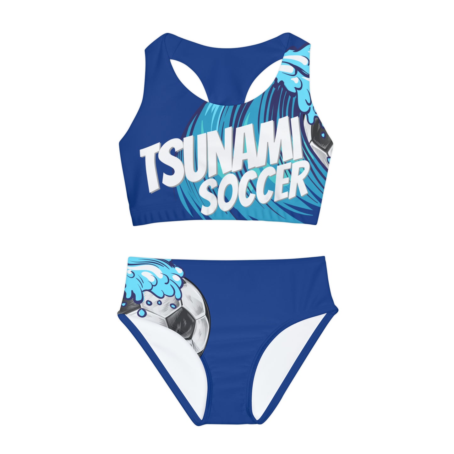 Tsunami Soccer Girls Two Piece Swimsuit