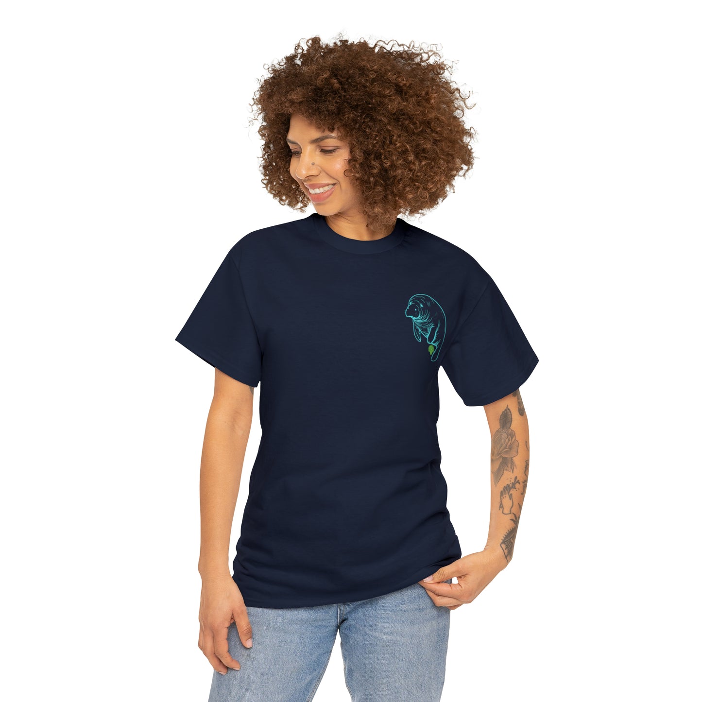 Manatees are Heroes Heavy Cotton Tee