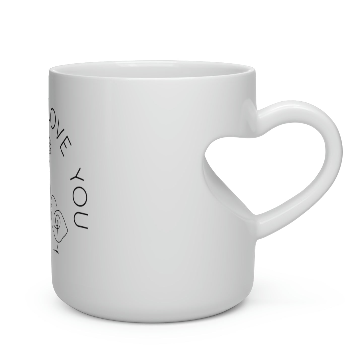 I Clucking Love You Heart Handled Mug